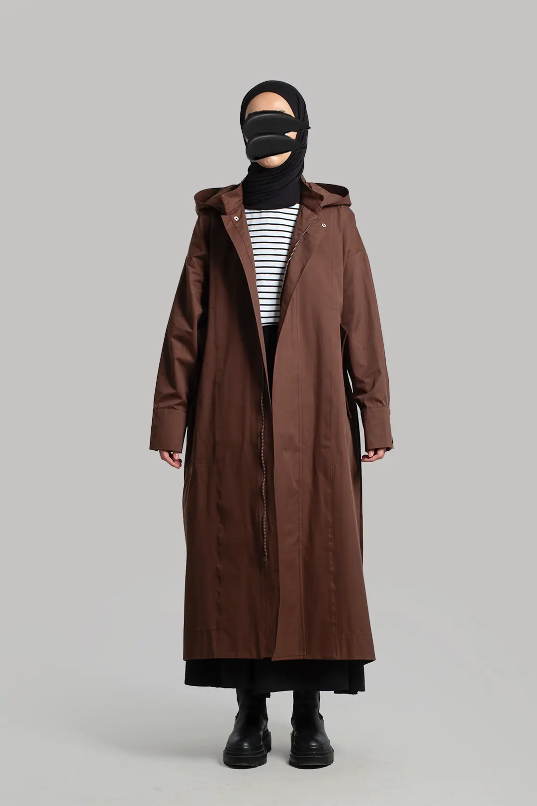 Parka Raincoat Bitter Brown