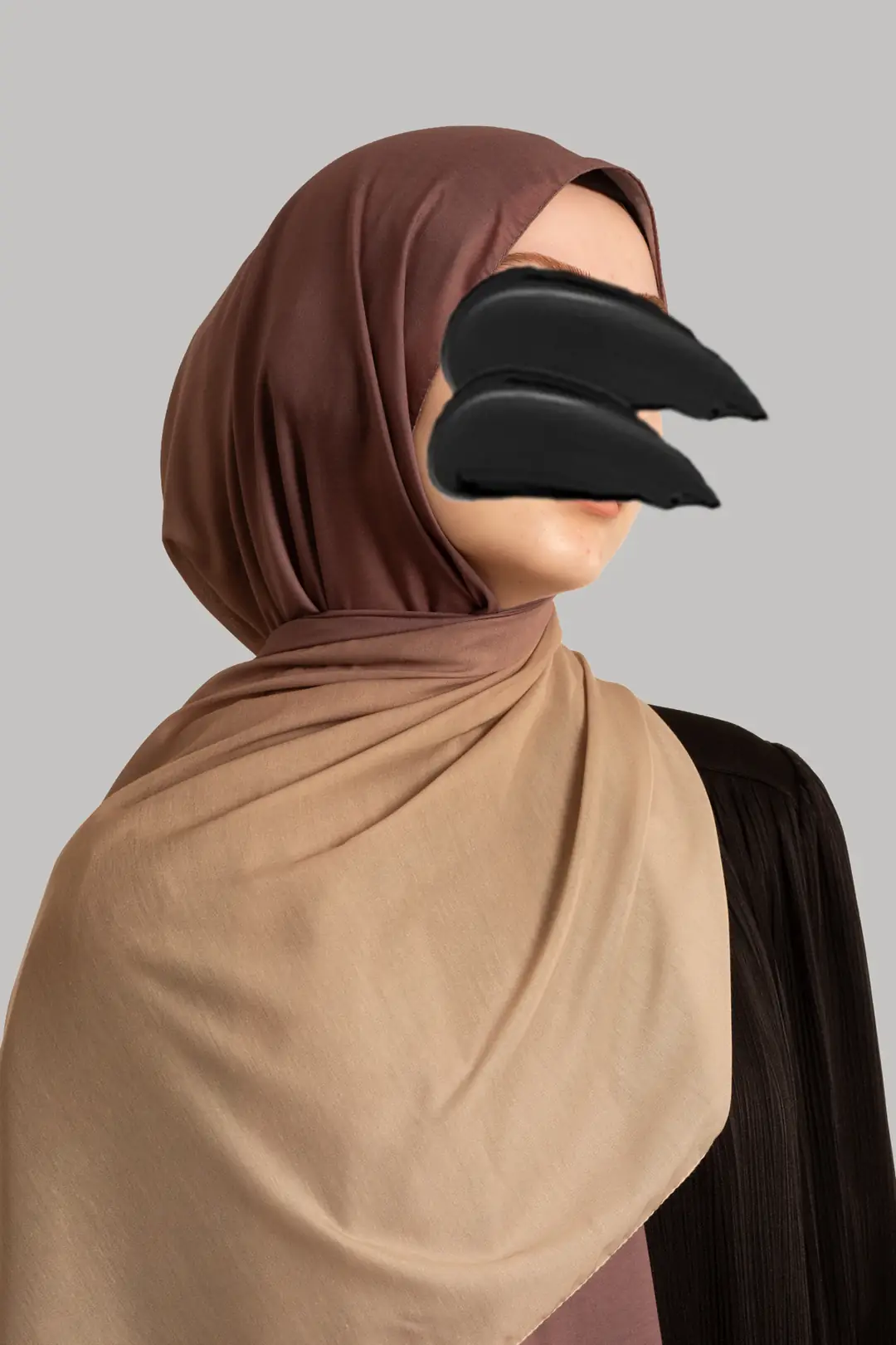 Degrade Soft Şal Kahve 3