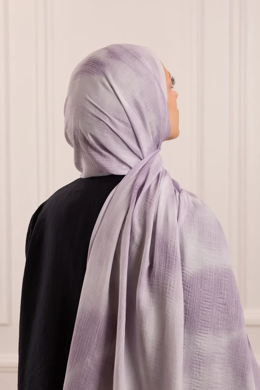 Çiçek Esintisi Desenli Müslin Şal Leylak 10