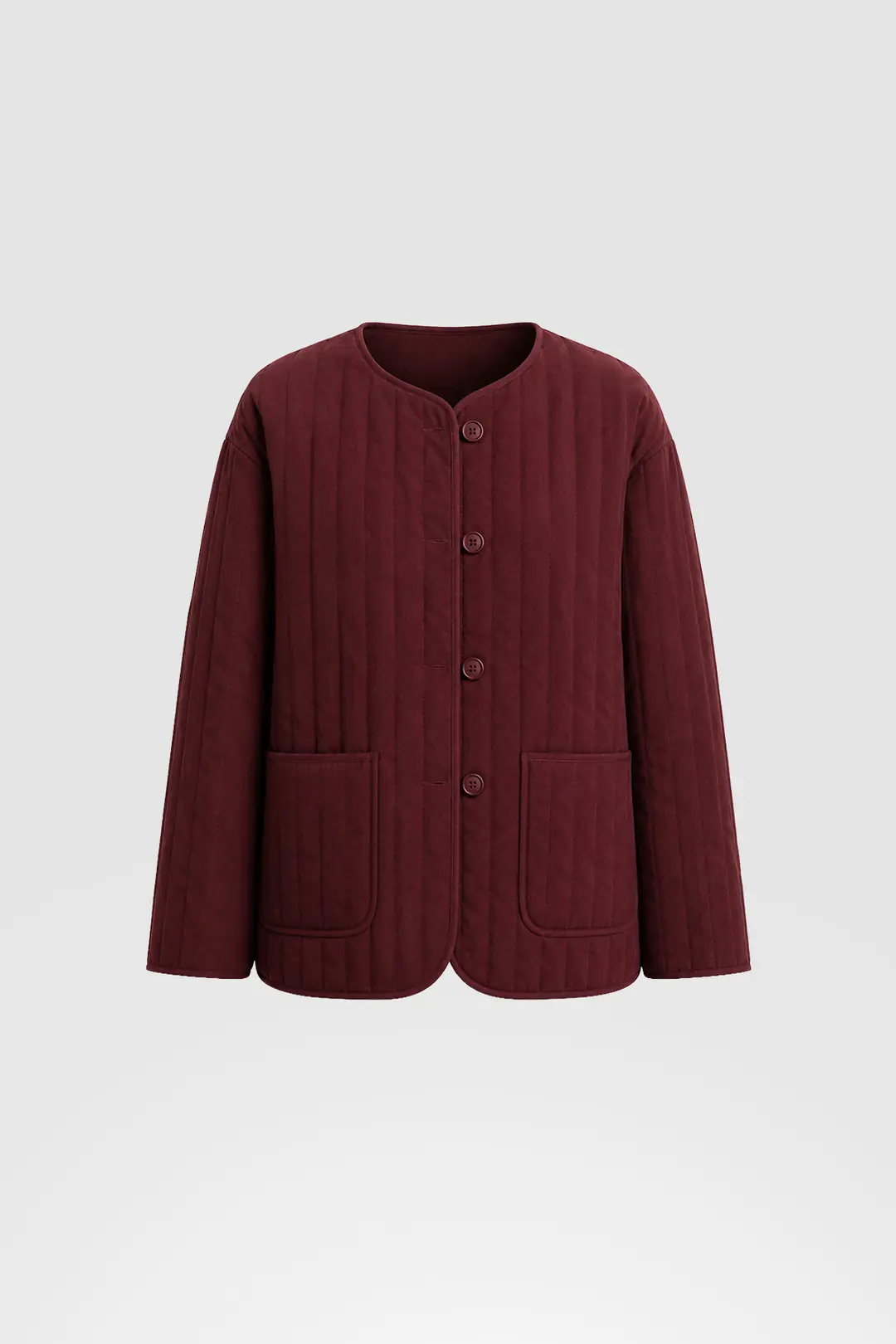 Tensel Kapitone Ceket Bordo 2