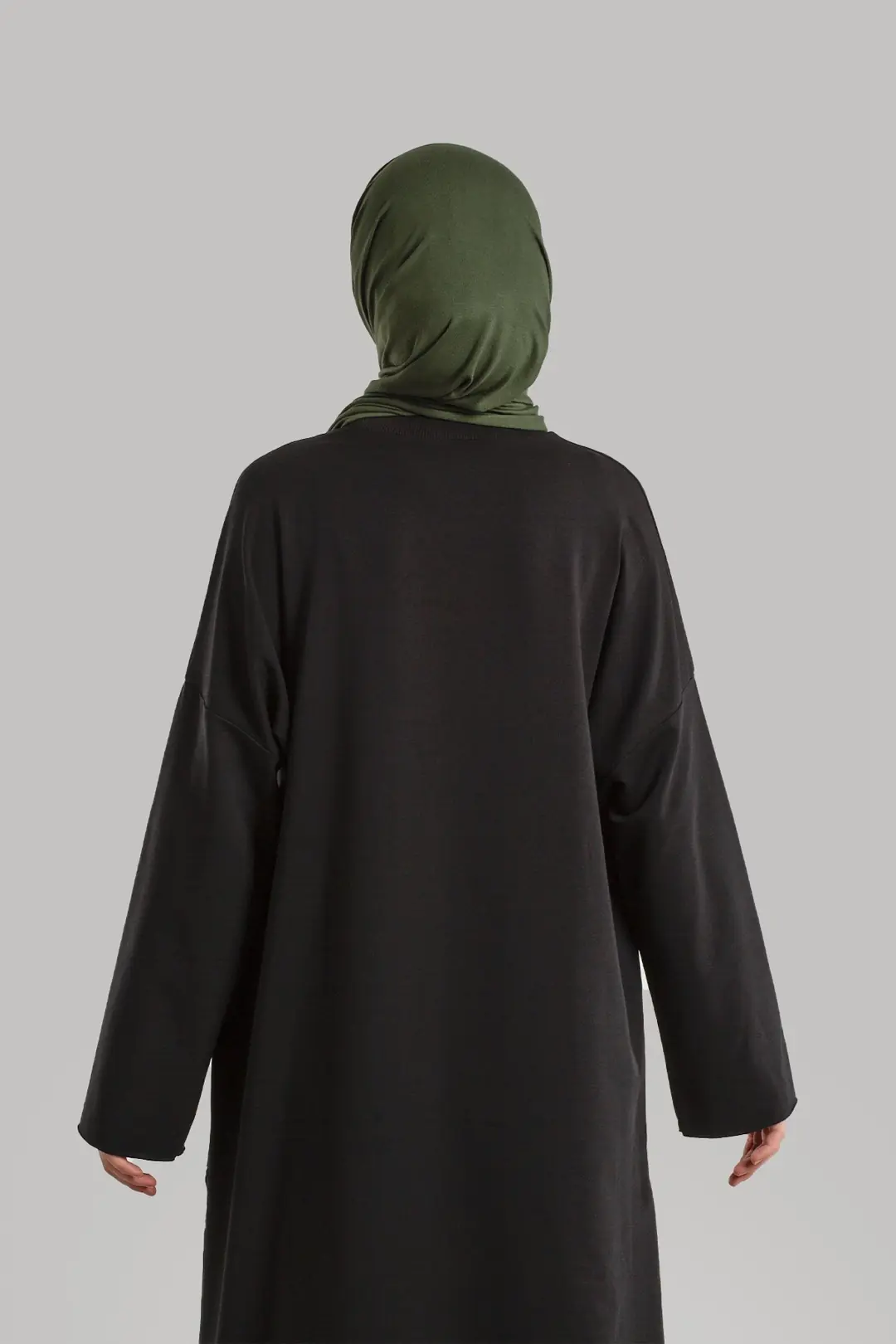 Etek Üstü Pamuklu Tunik Siyah 5