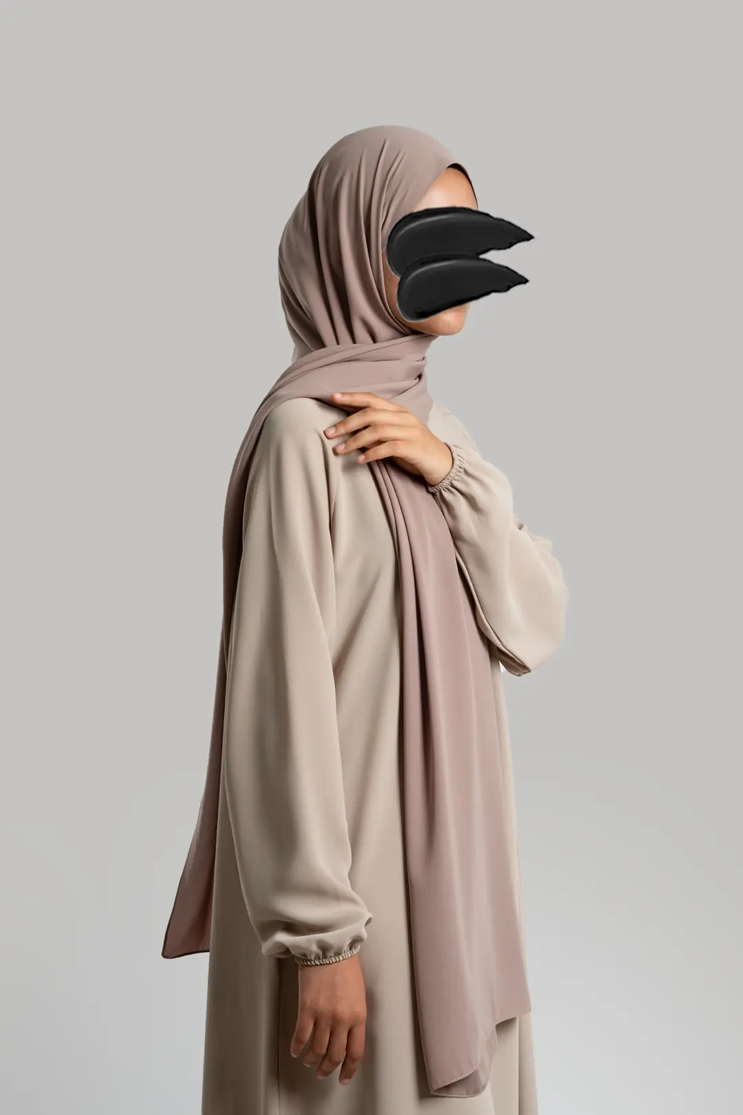 Medine İpeği Soft Şal Latte 2