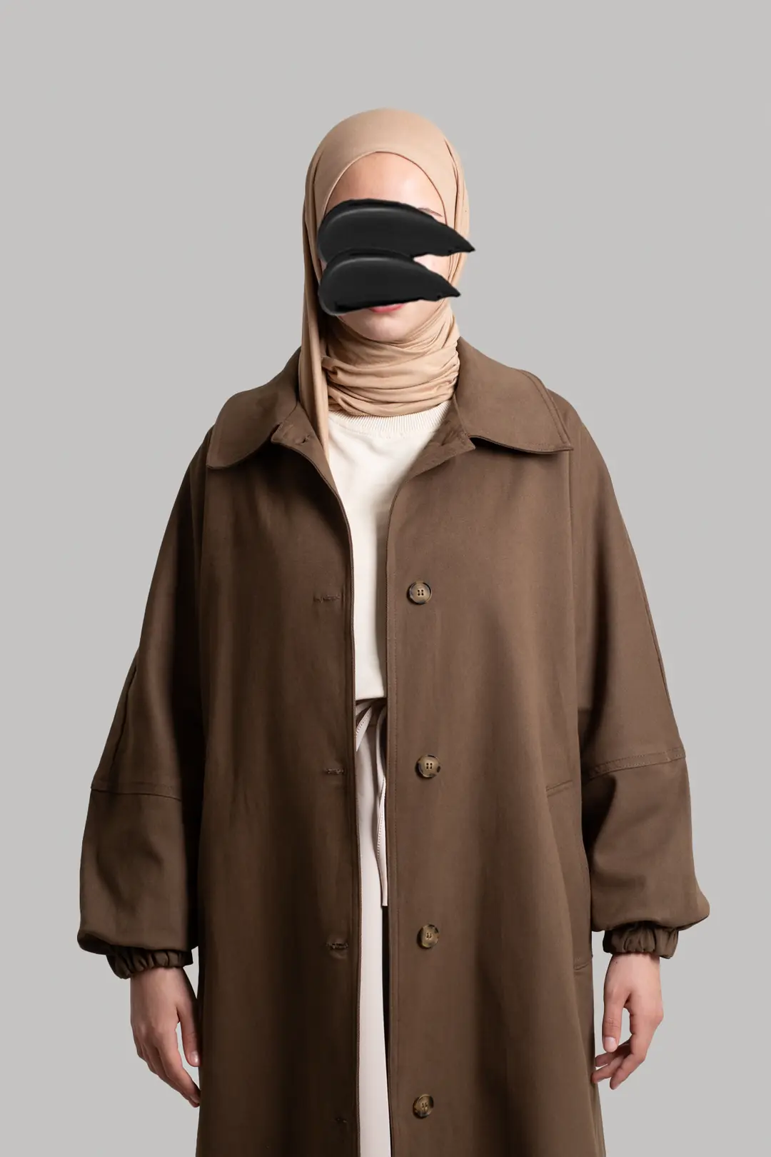 Premium Oversize Trench Coat, Brown