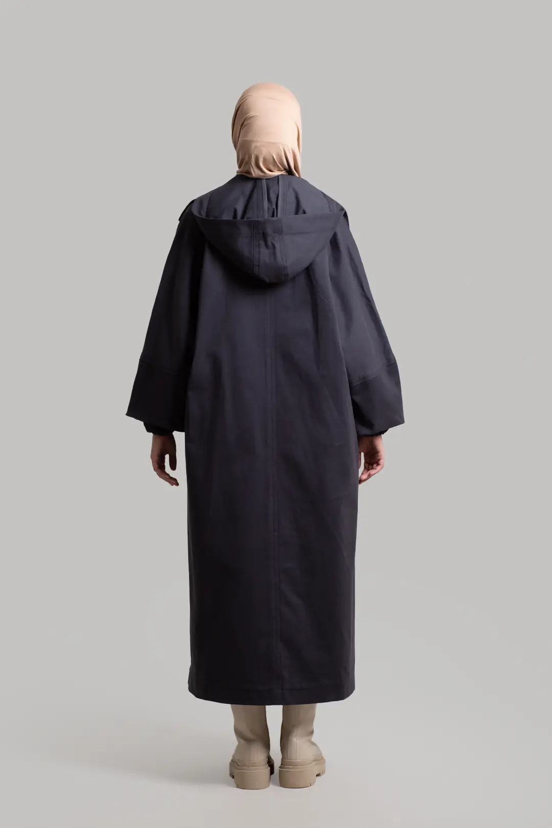 Premium Oversize Trench Coat, Smoke Grey 7