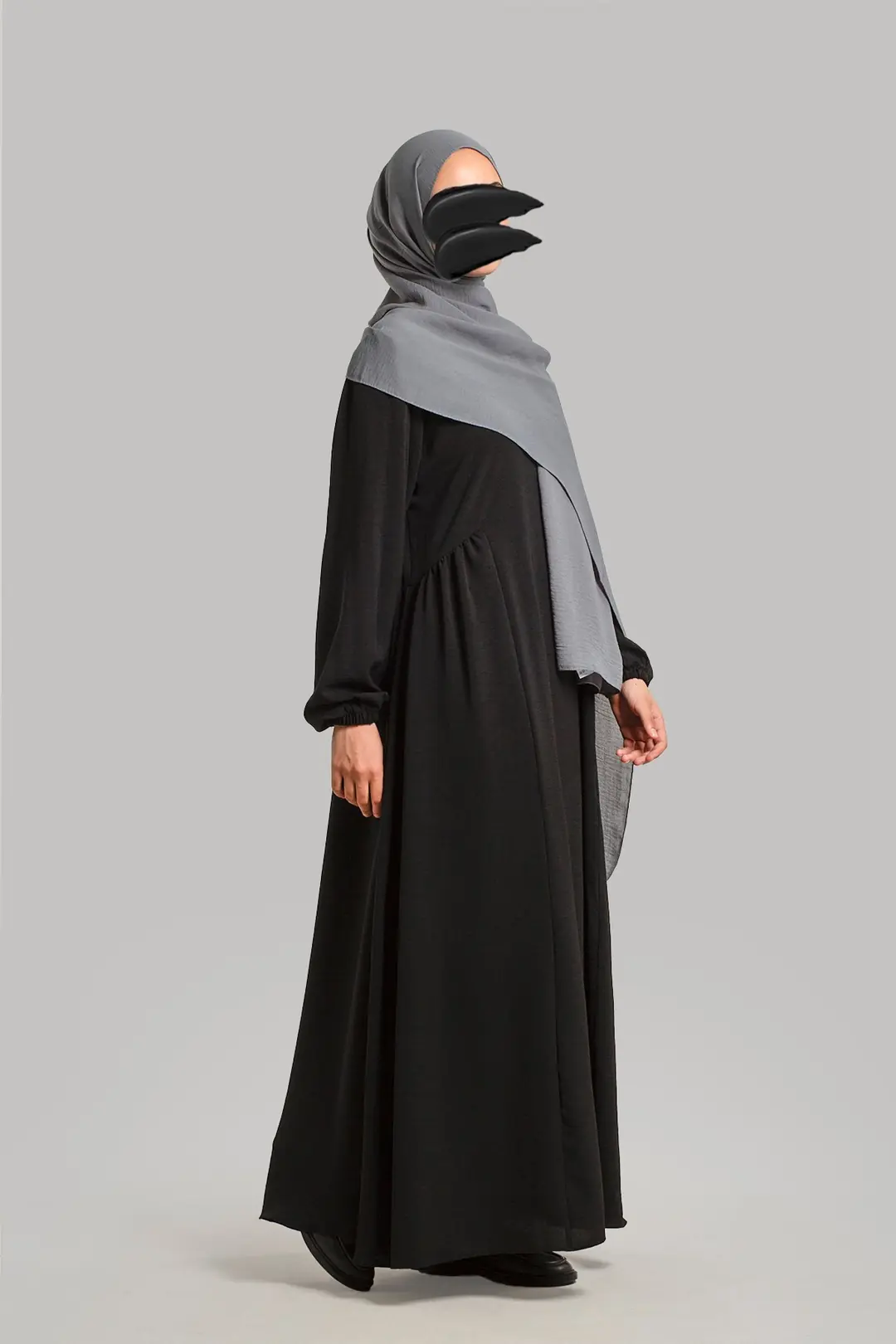 Black Ayrobin Dress with Yoke 9
