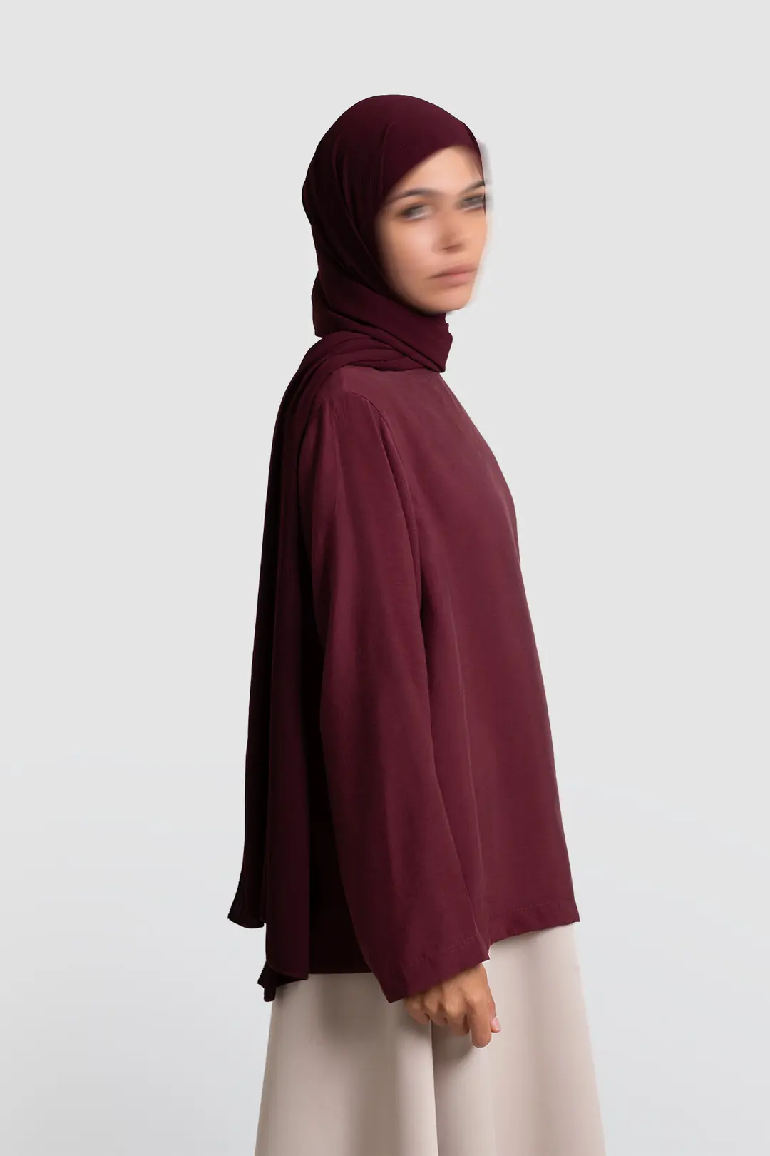 Modal Blouse Burgundy 5