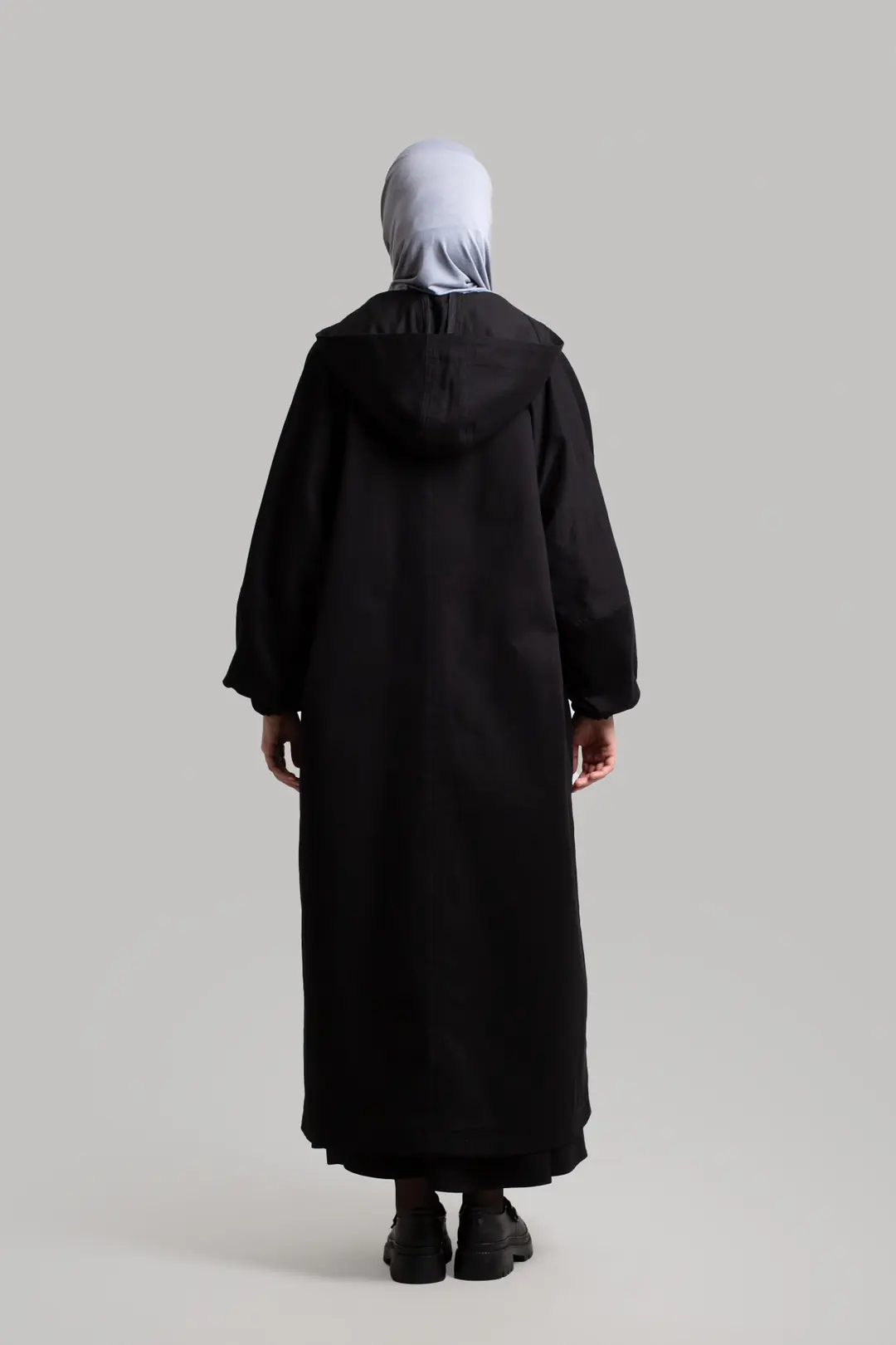 Premium Oversize Trench Coat Black 7