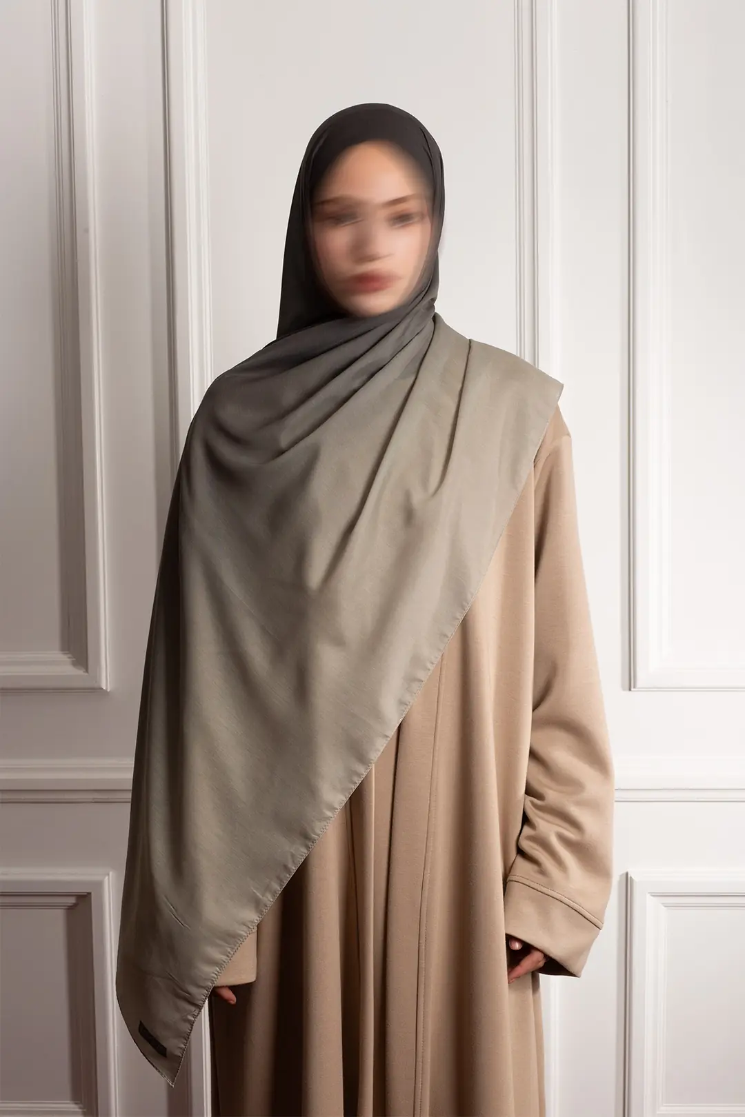 Gradient Soft Shawl Khaki