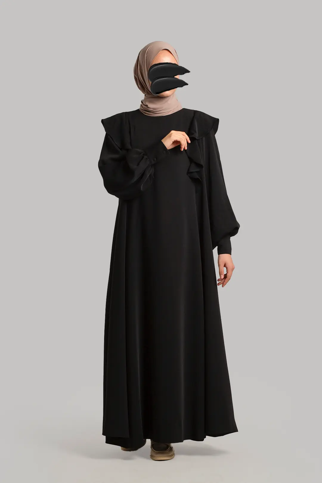 Prenses Kol Ferace Siyah 5