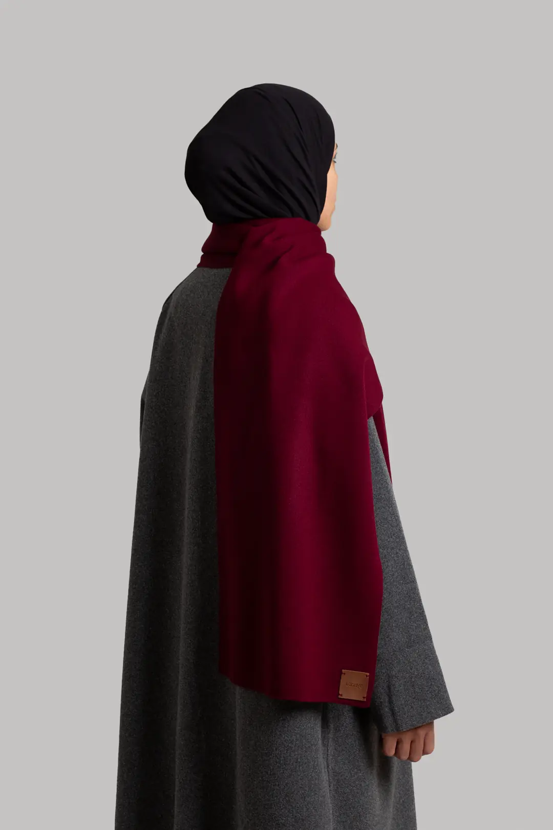 Yumuşak Dokulu Atkı Bordo 6