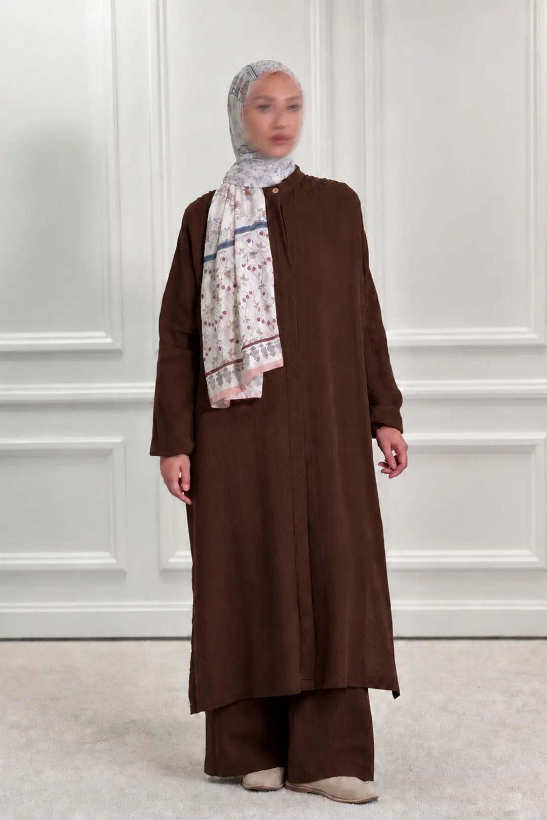 Muslin Trouser Set Bitter Brown
