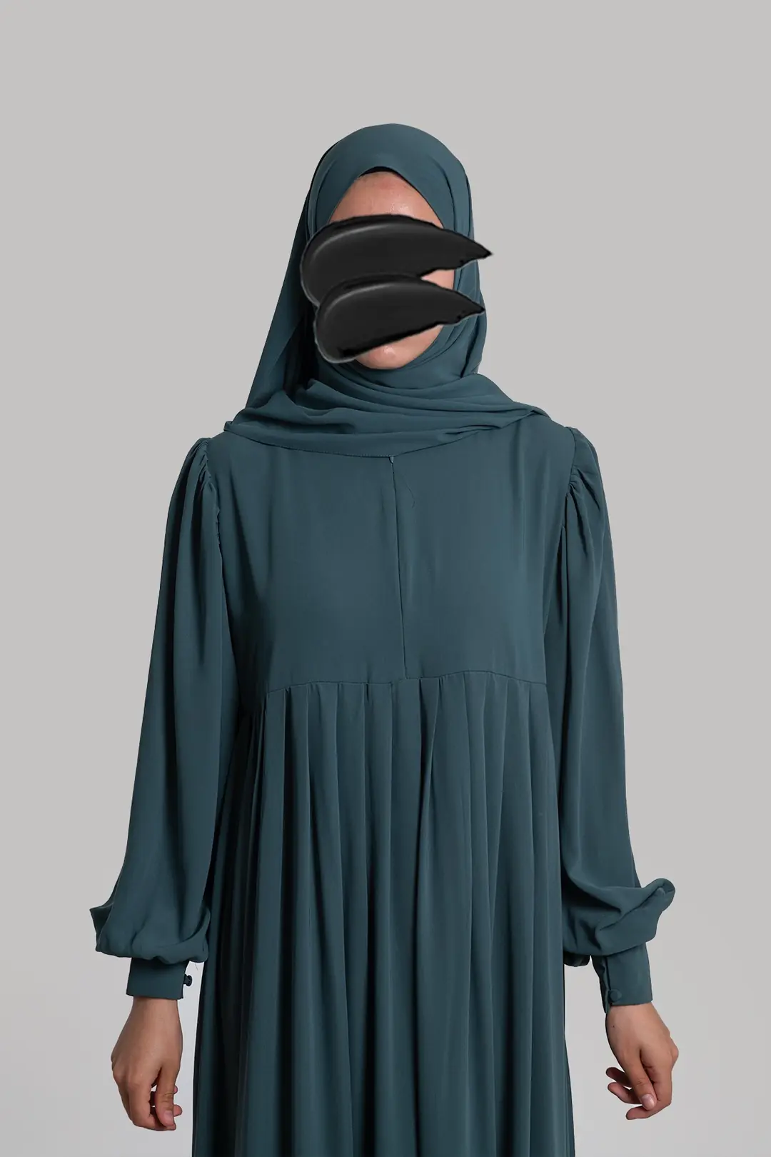 Melisa Pleated Dress, Aqua Green 9