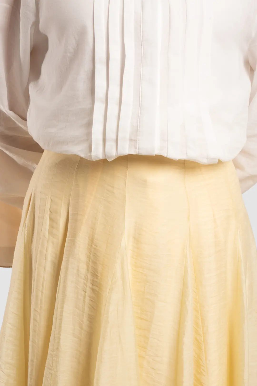 Tencel Flared Skirt Butter 3