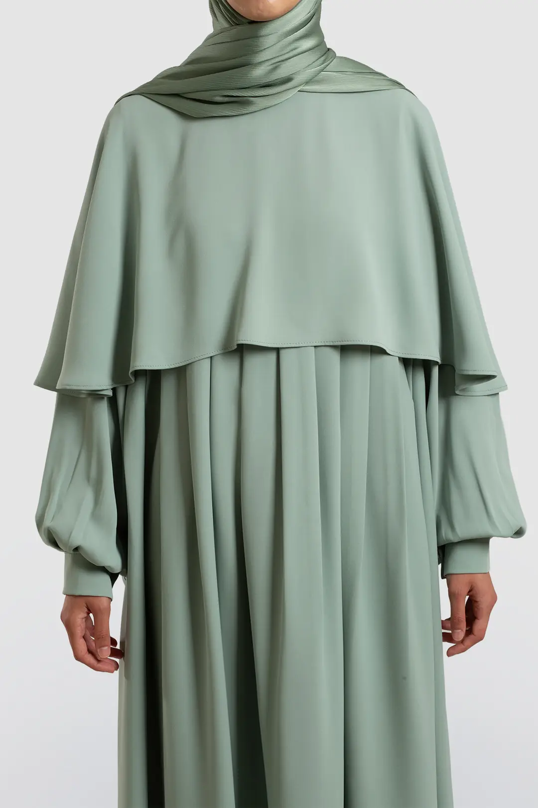 Cape Abaya Soft Green 2