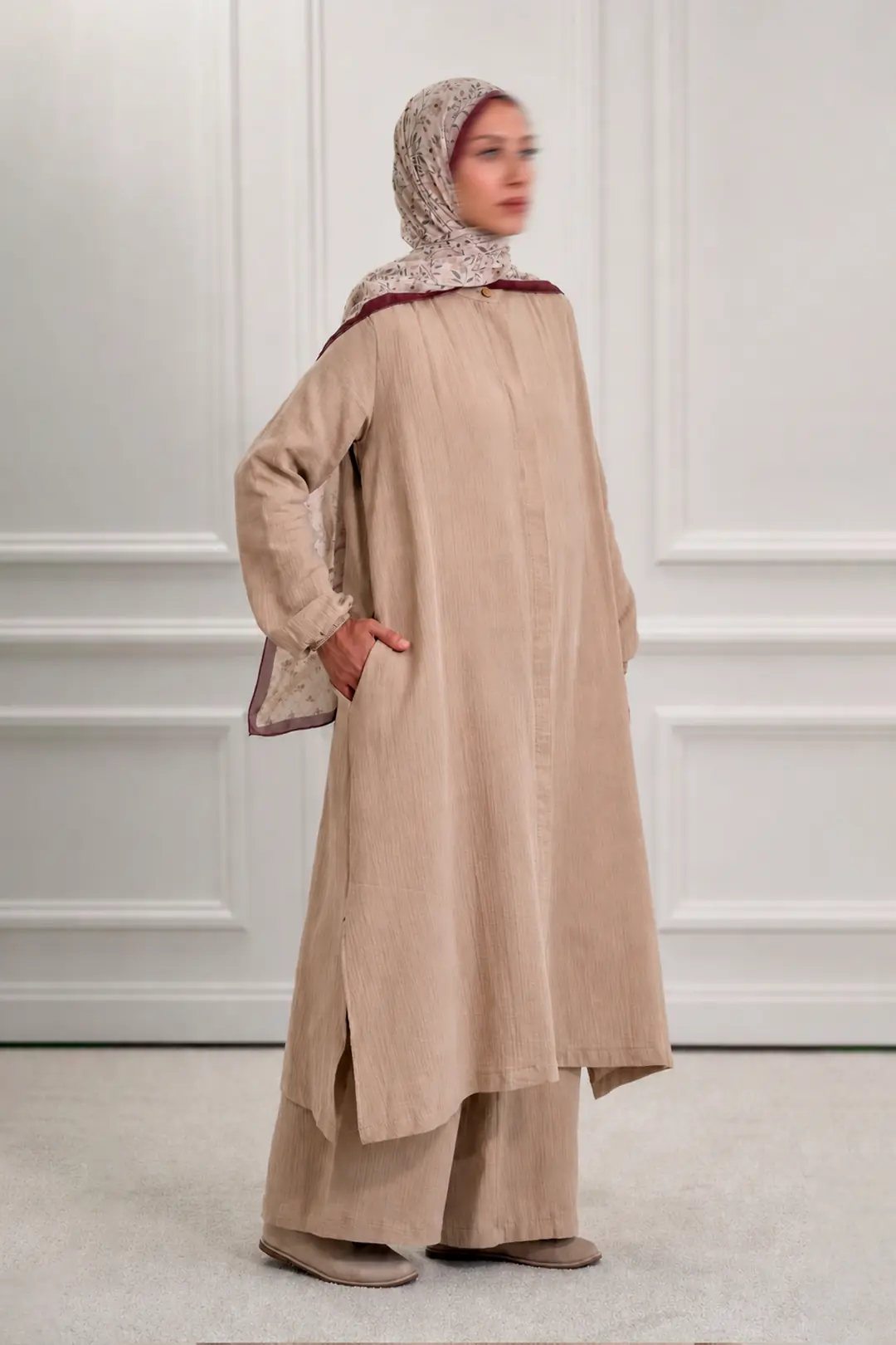 Muslin Trouser Set Stone