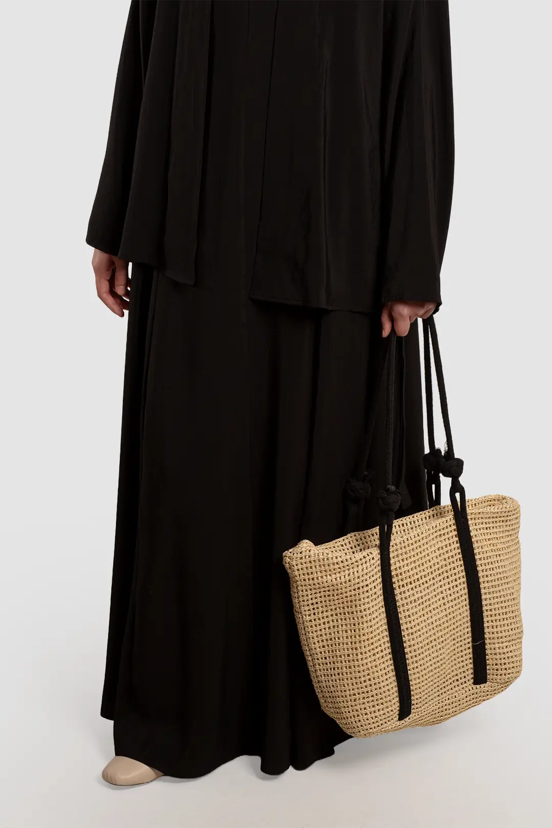 Modal Kimono Jile Elbise Takım Siyah 6