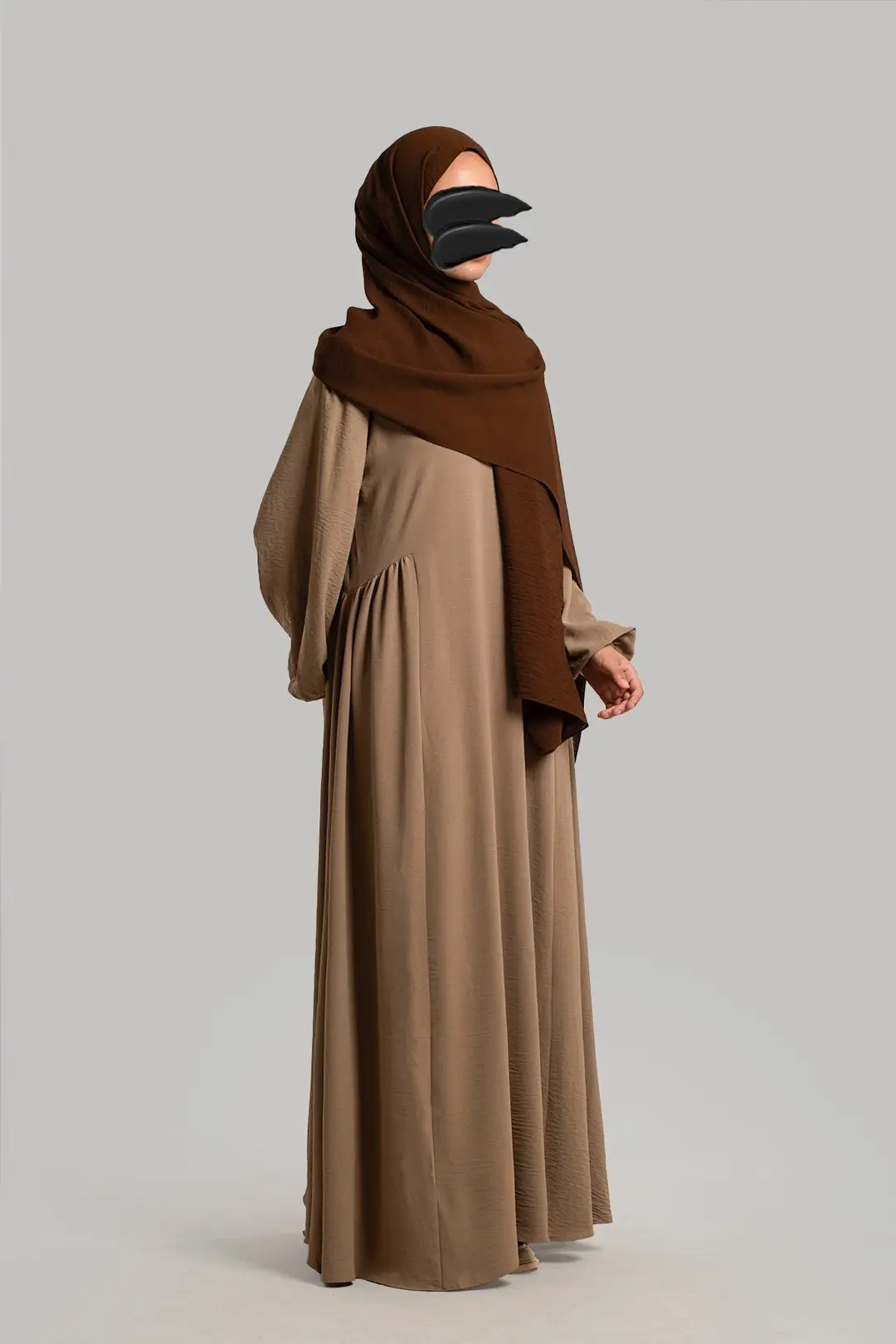 Yoke-style Ayrobin Dress, Mink 9