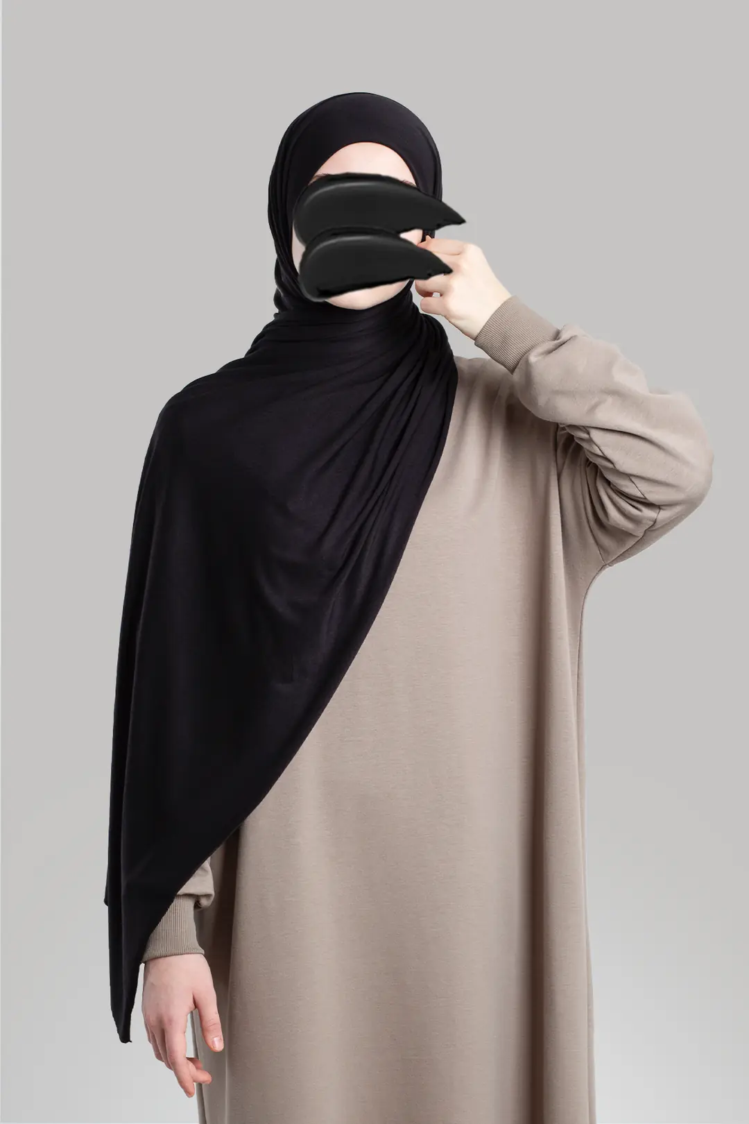 Penye Soft Şal Siyah 5