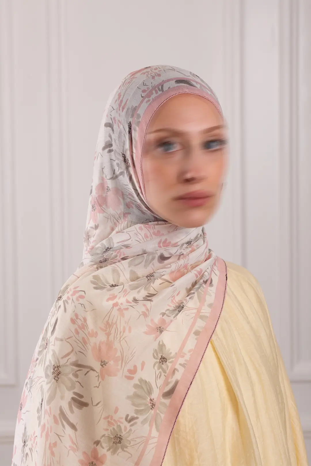 Lalin Desenli Soft Şal Pudra 2