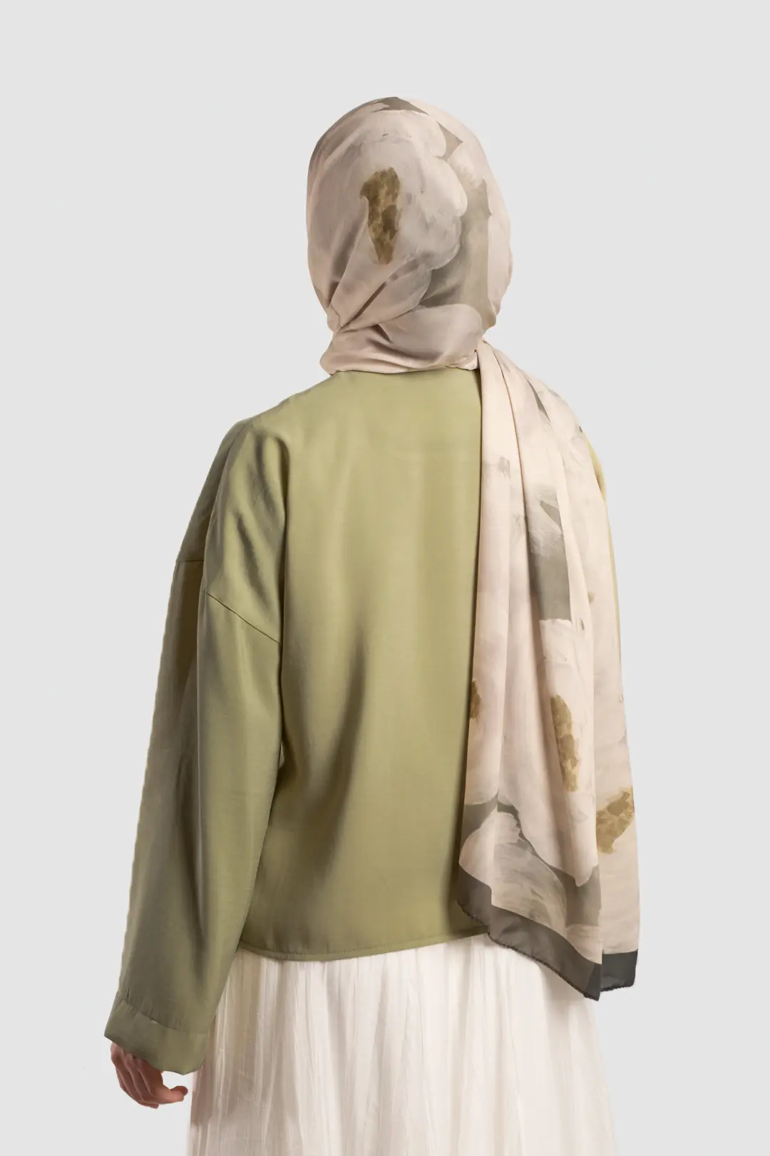 Soft Modal Button-Down Jacket, Sage 4