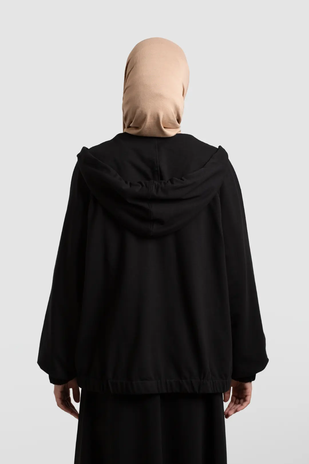 Çıtçıtlı Bomber Sweatshirt Siyah 8