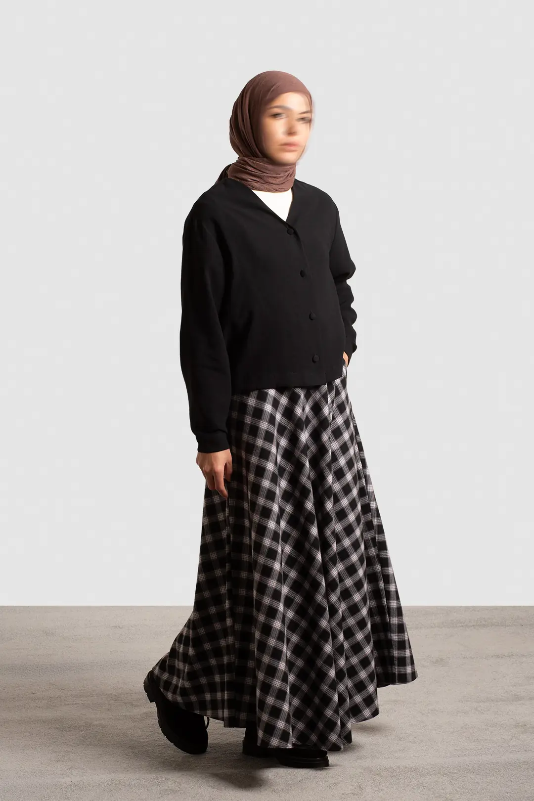 Modal Button-Down Jacket, Black 4