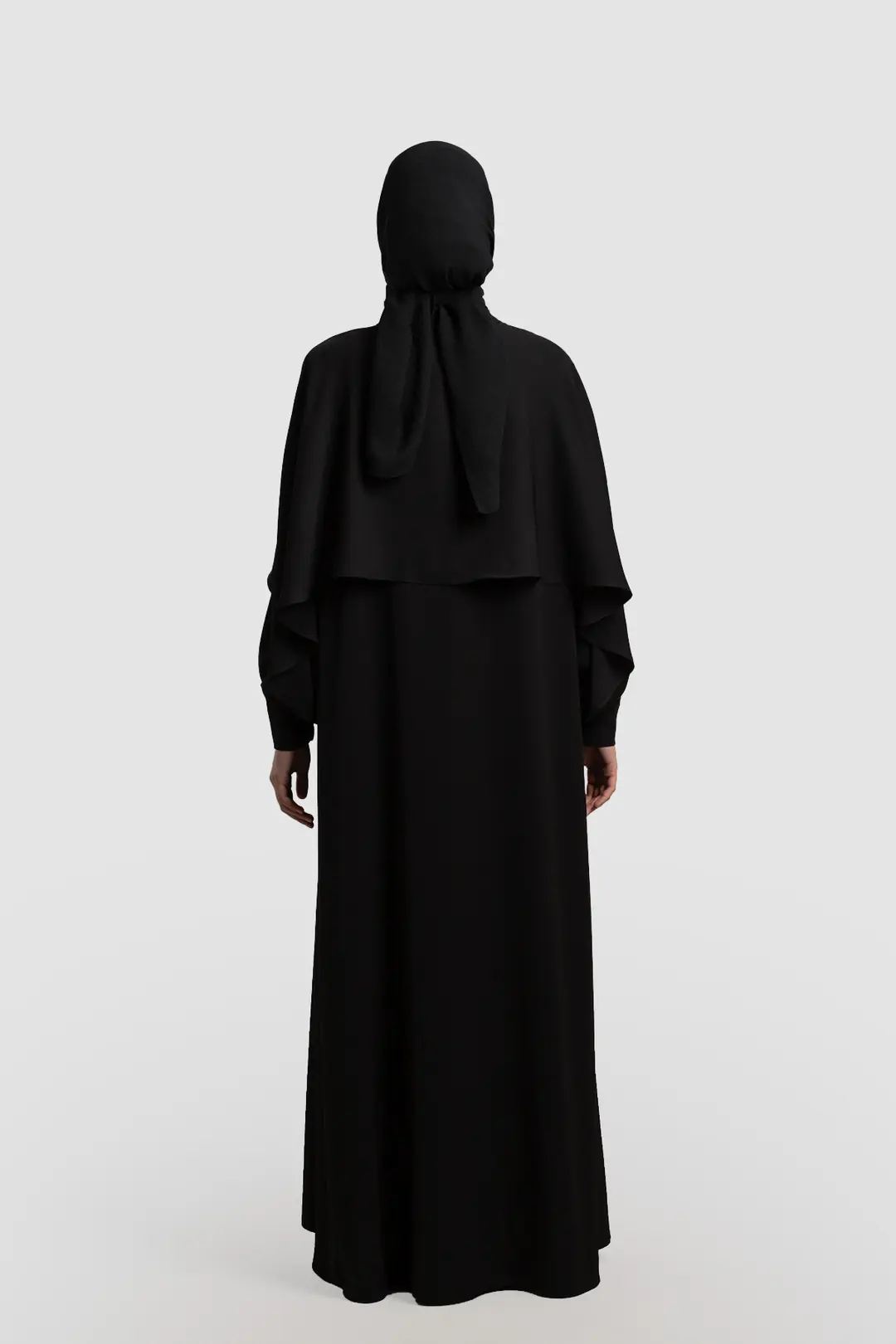 Black Abaya with Windproof Sleeves 6