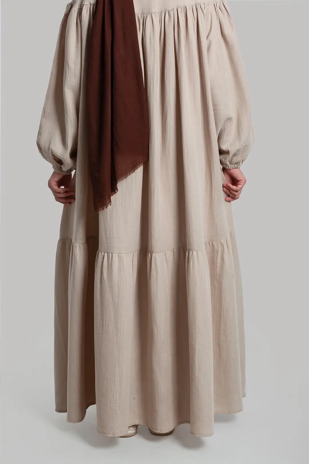 Vintage Müslin Elbise Taş 4