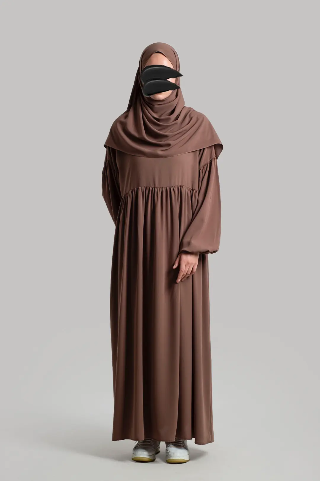 Hijab Dress/Abayas Light Brown 3