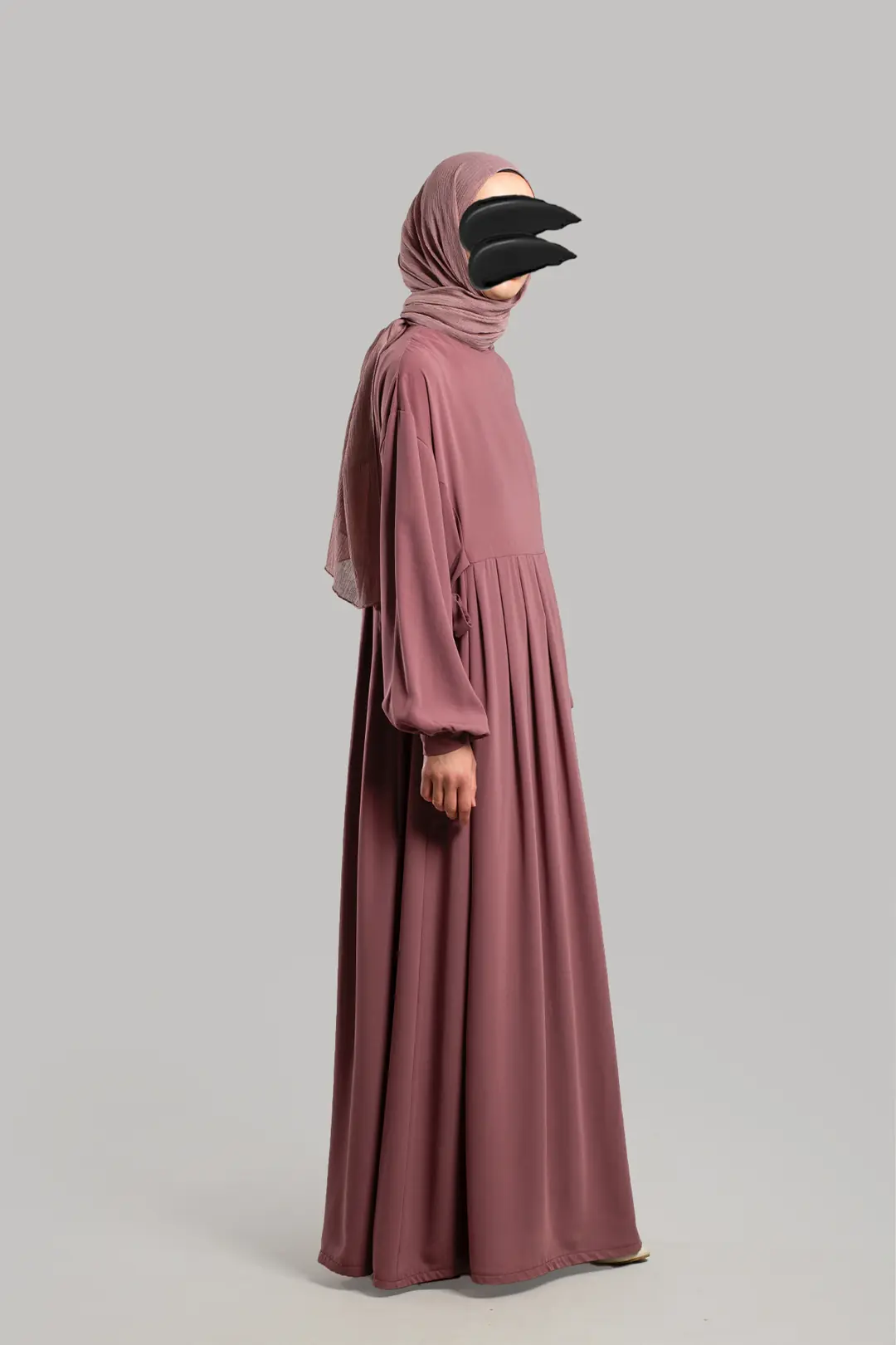 Bağlamalı Pileli Elbise Rose 6