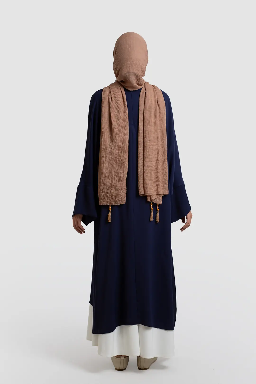 Sofya Krep Dökümlü Tunik Lacivert 6