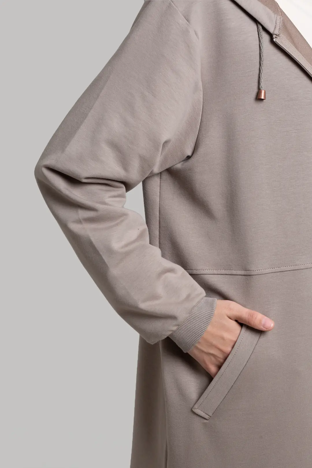 Zip-up Sport Jacket Mink 9