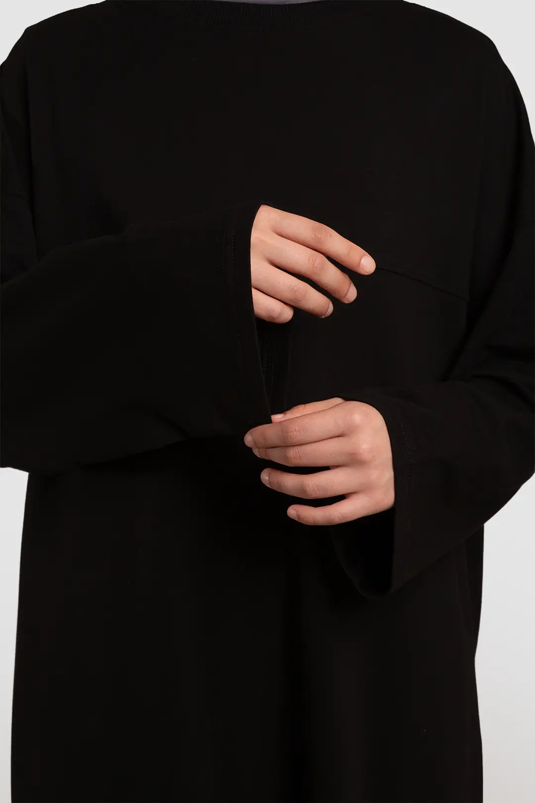 Bol Kalıp Spor Elbise Siyah 5