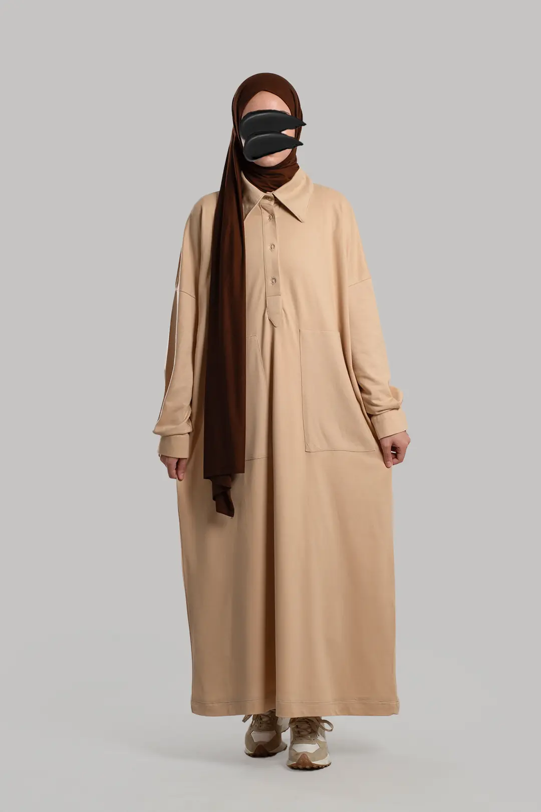 Lacoste Sweatshirt Dress Stone 7