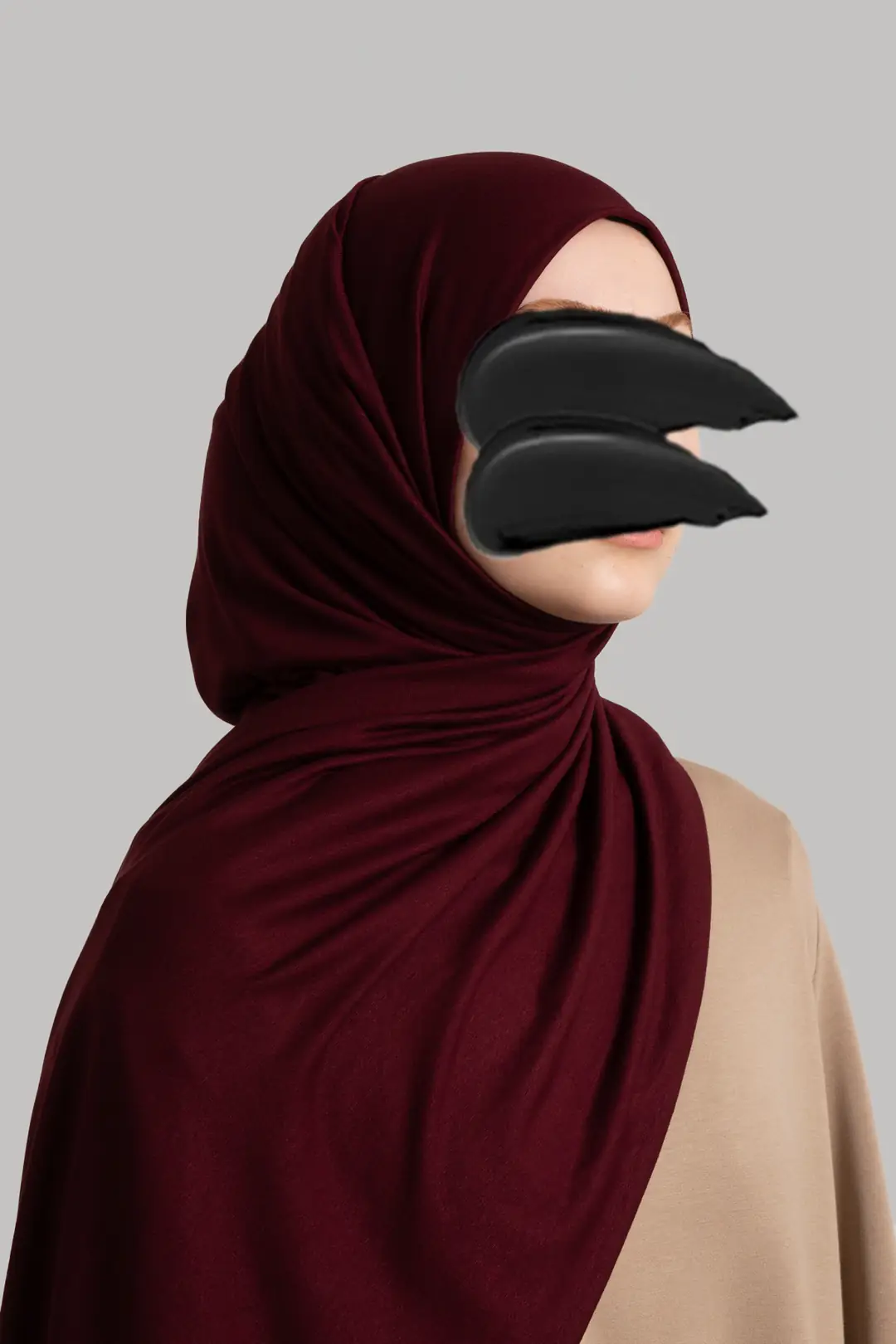 Penye Soft Şal Bordo 3