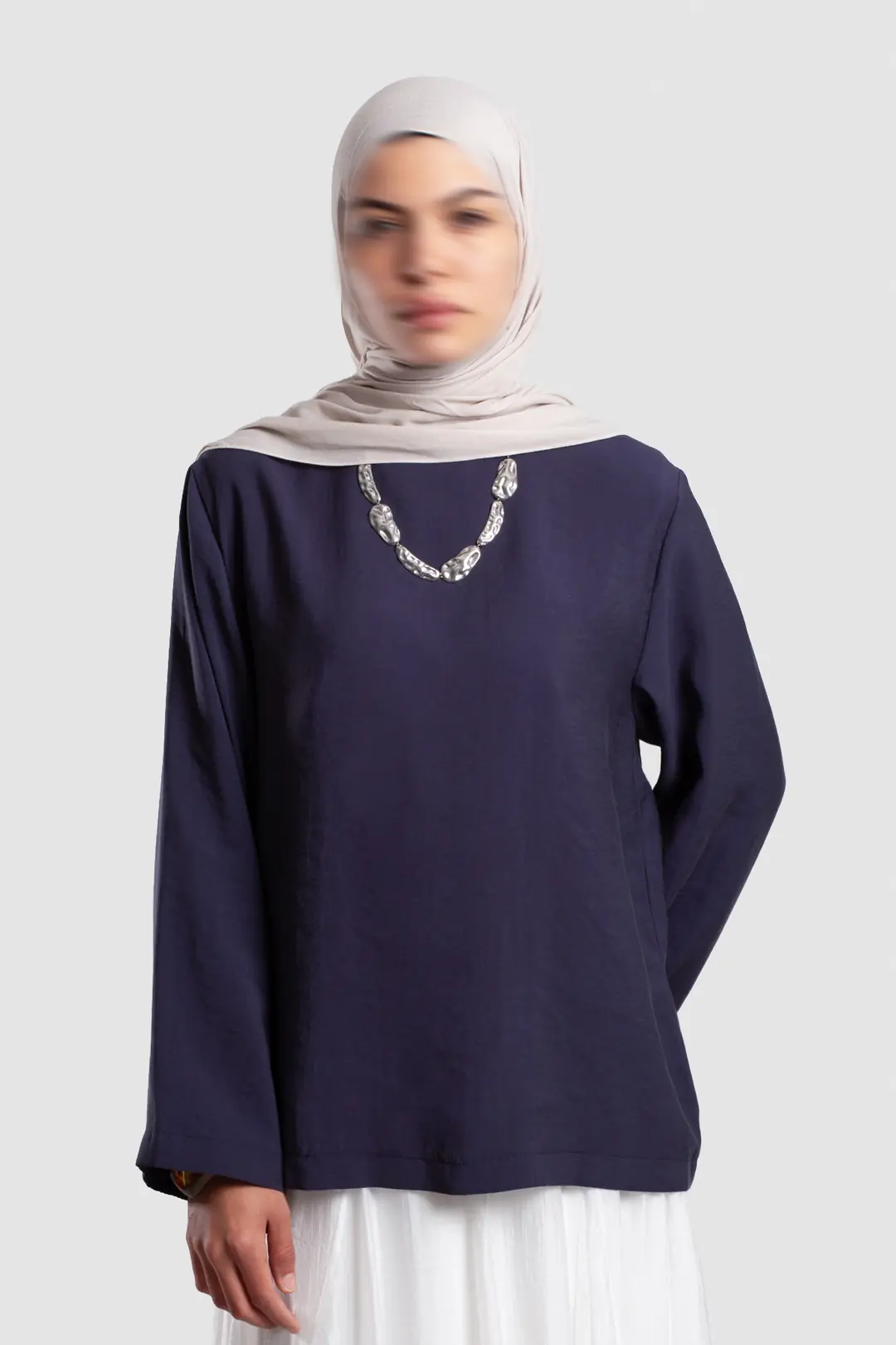 Modal Bluz Lacivert 5