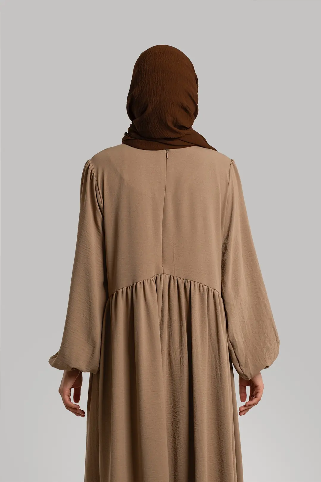 Yoke-style Ayrobin Dress, Mink 5