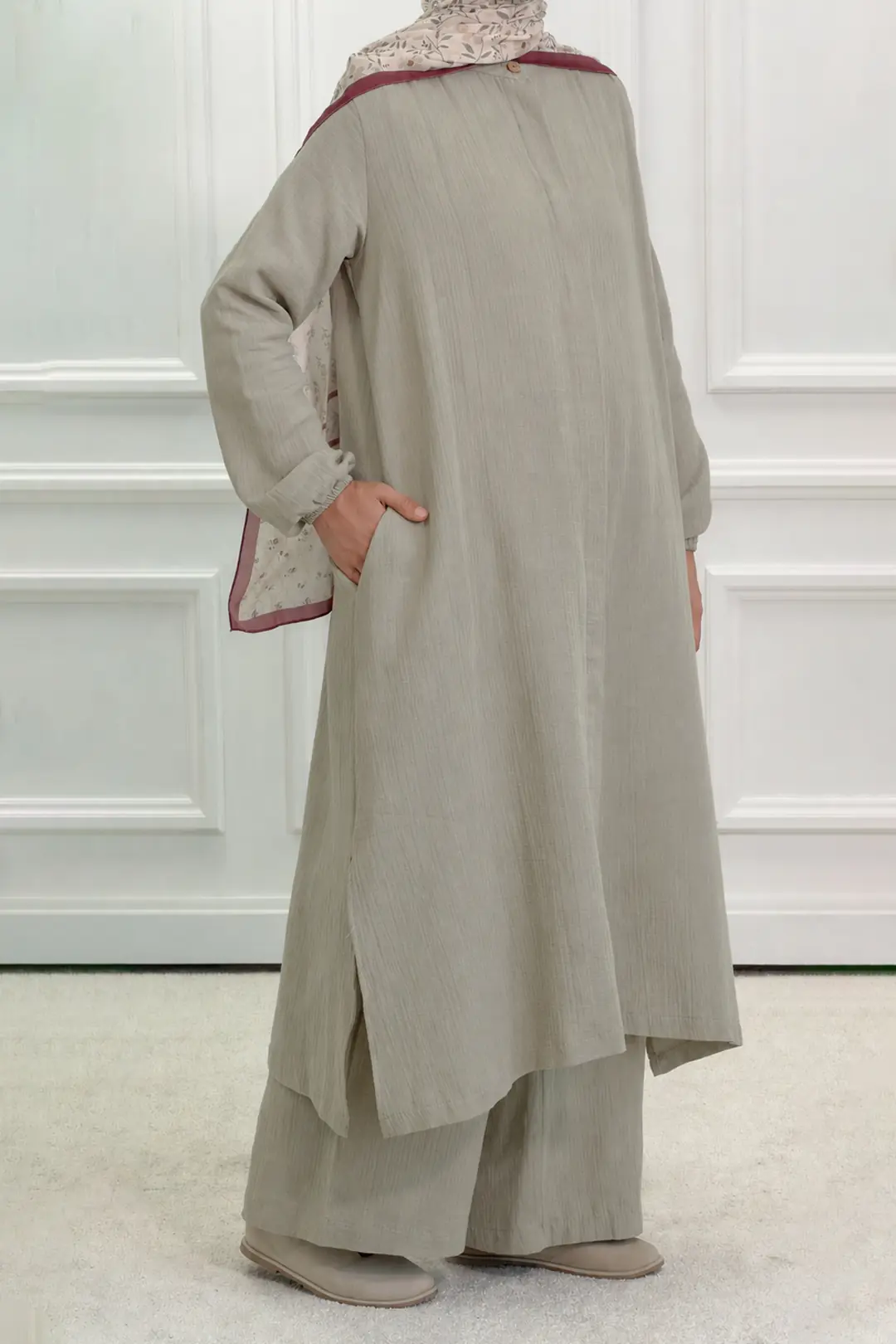 Muslin Trouser Set Soft Green