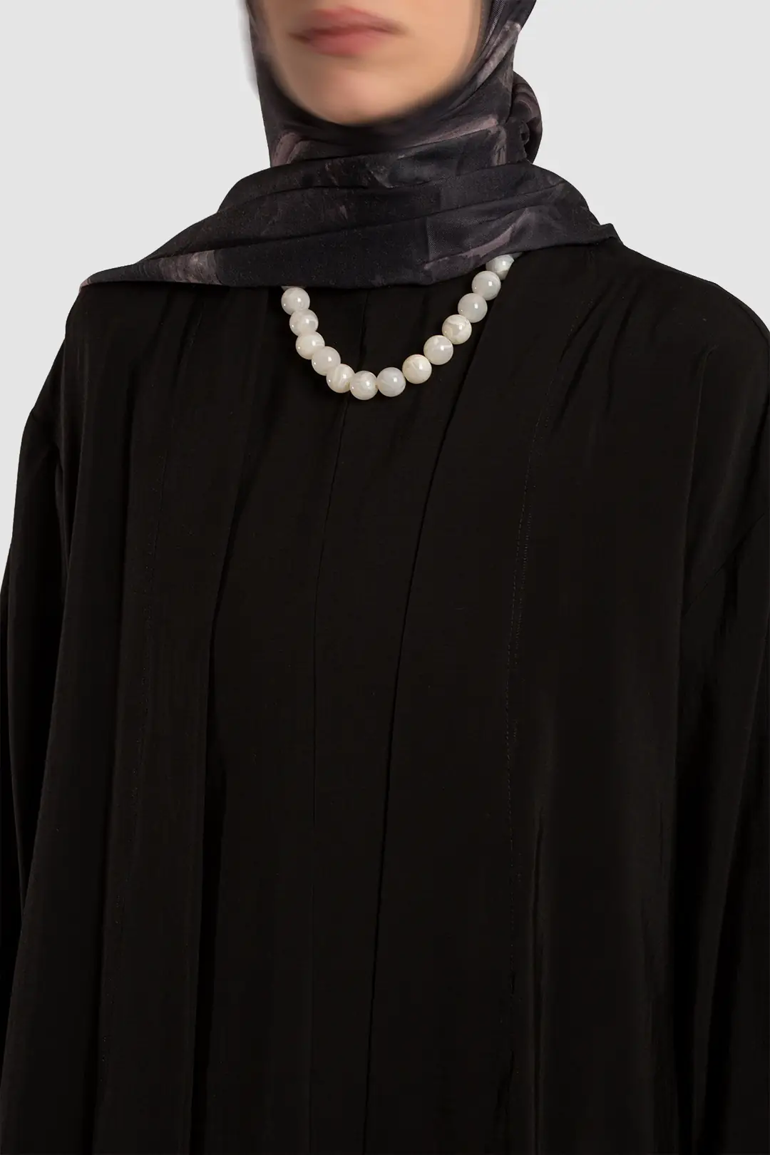 Modal Kimono Jile Elbise Takım Siyah 4