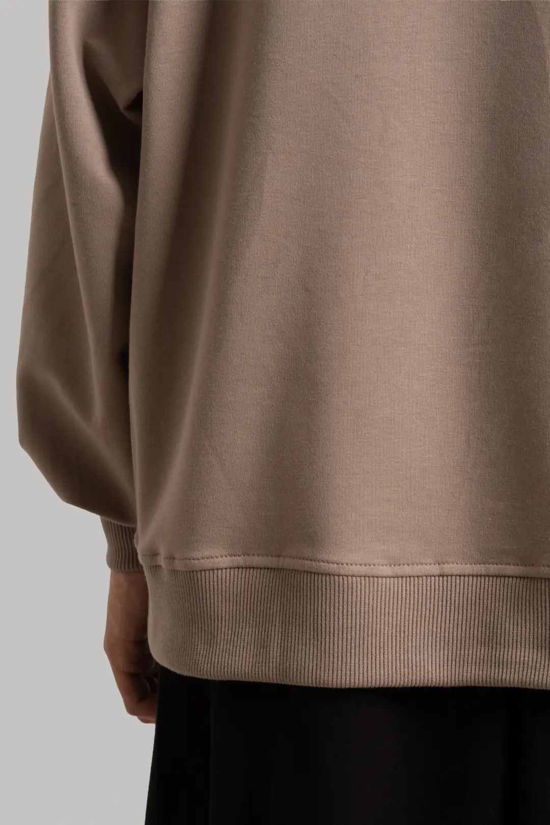 Oversize Short Sweatshirt, Mink 6