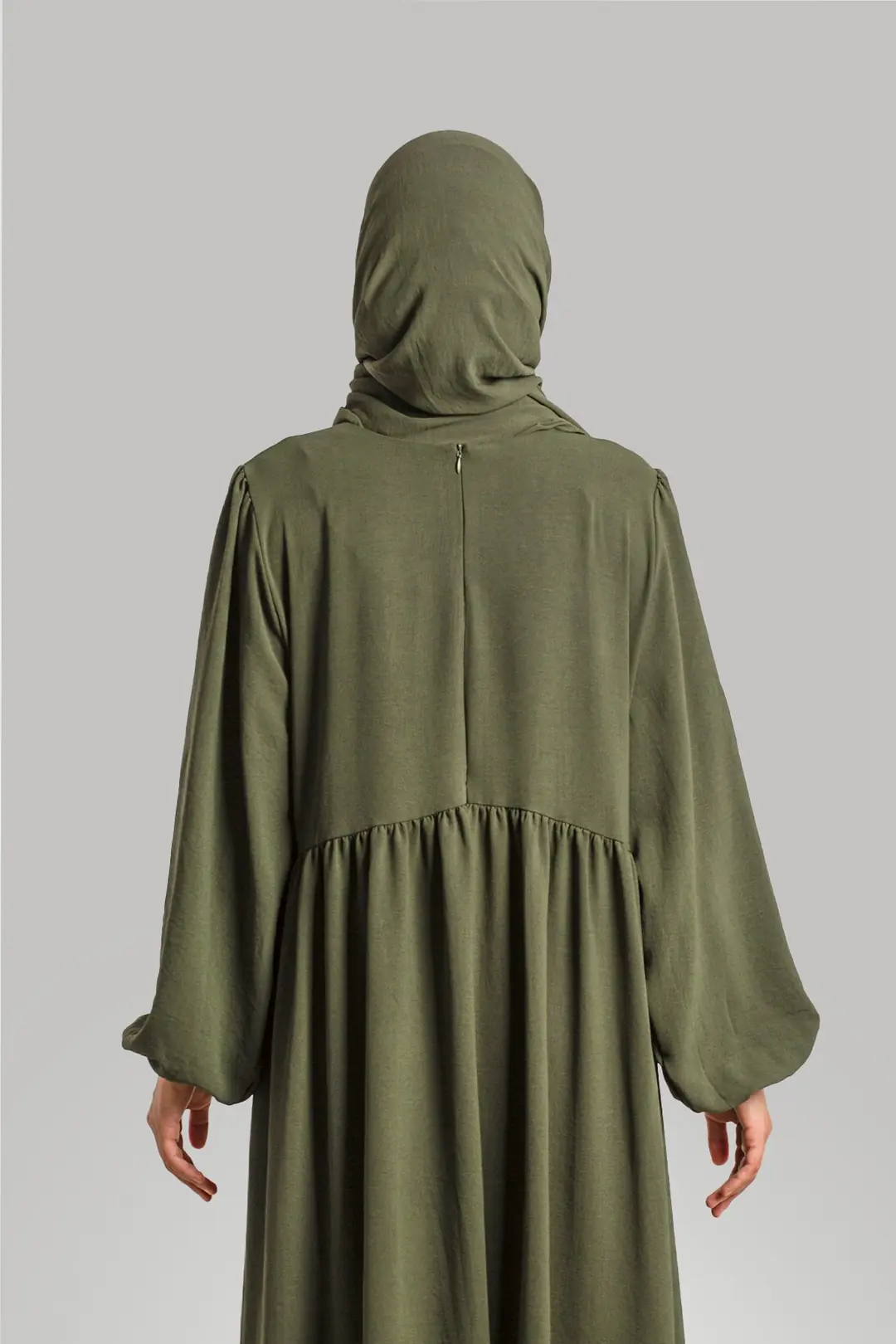 Ayrobin Dress with Yoke, Khaki 7