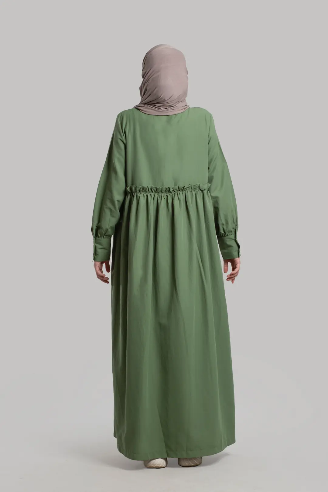 Poplin Hijab Dress Mint 3