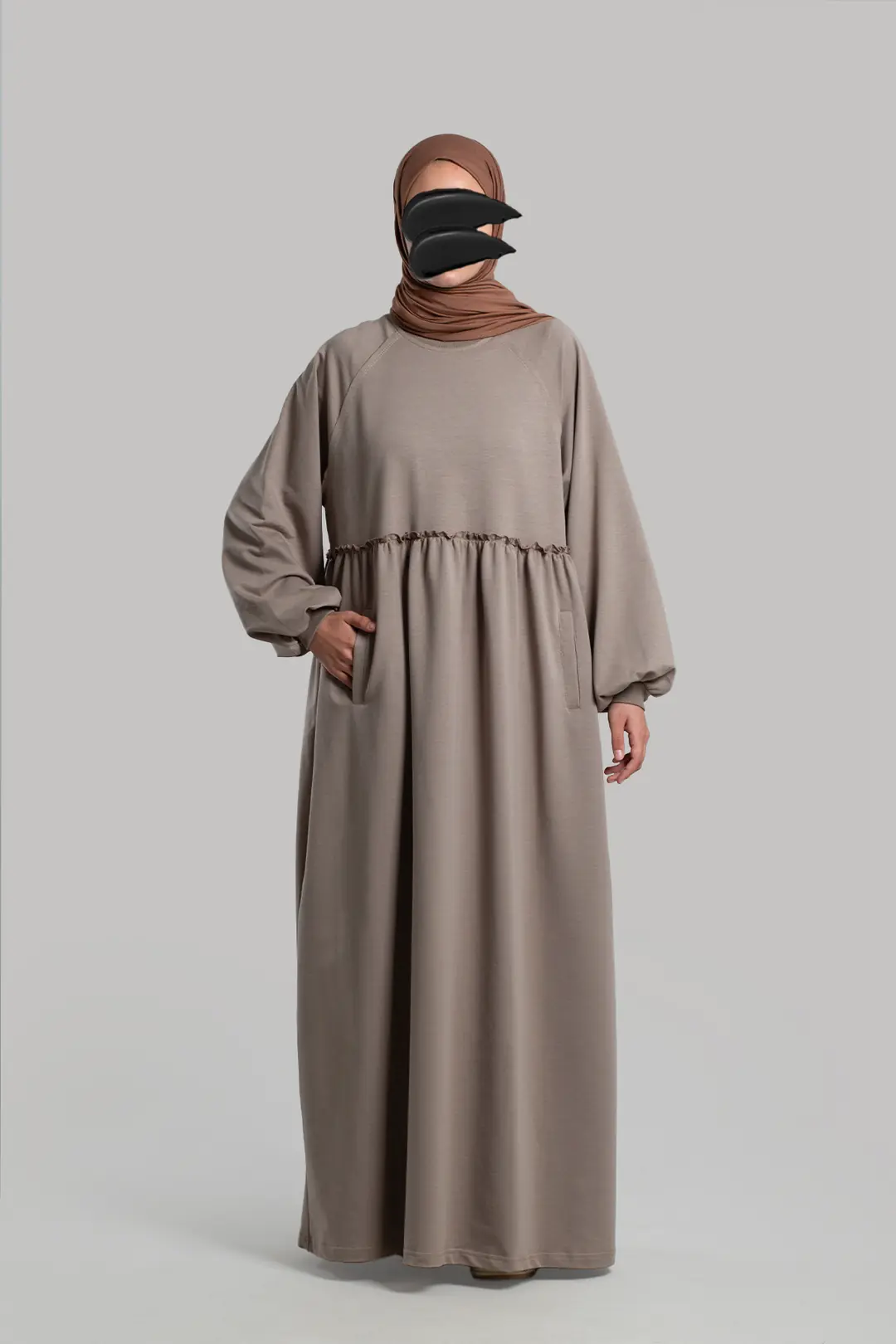 Oversize Sweat Elbise Vizon 6