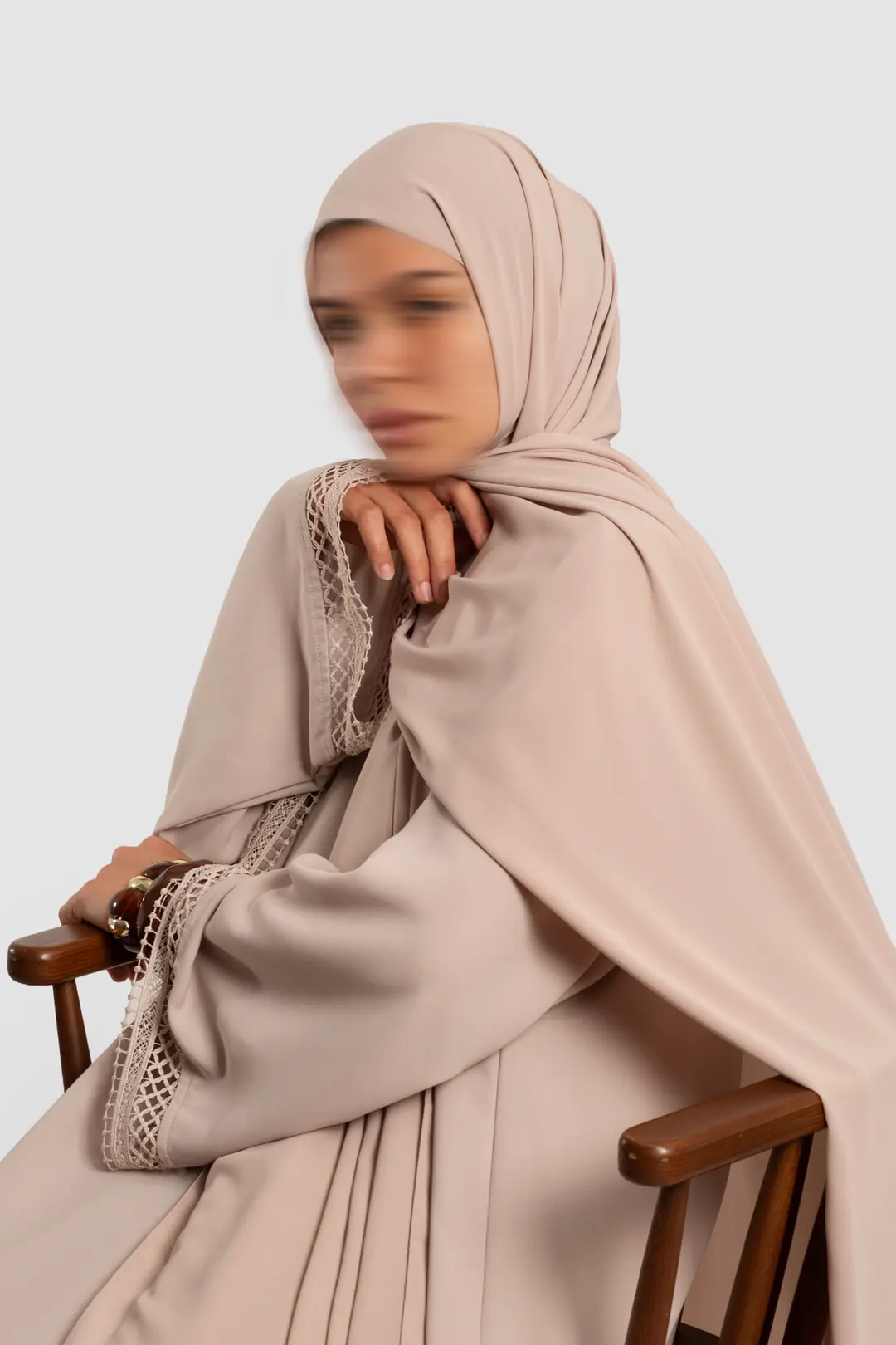 Medine İpeği Soft Şal Bej 2