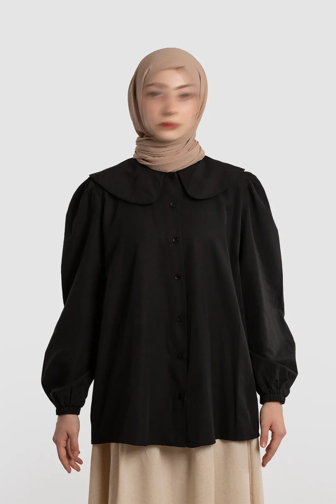Baby Collar Shirt Black