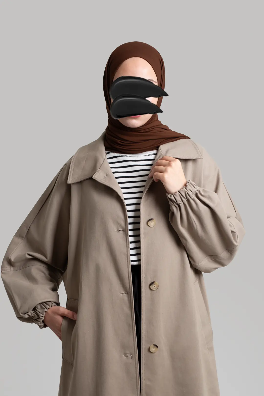 Premium Oversize Trench Coat Beige 8