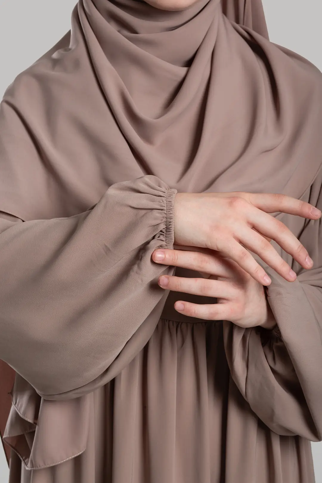 Hijab Dress, Abaya, Stone 3