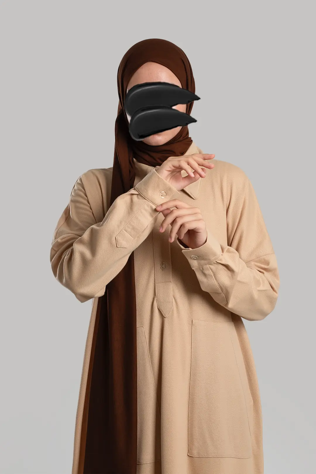 Lacoste Sweatshirt Dress Stone 3