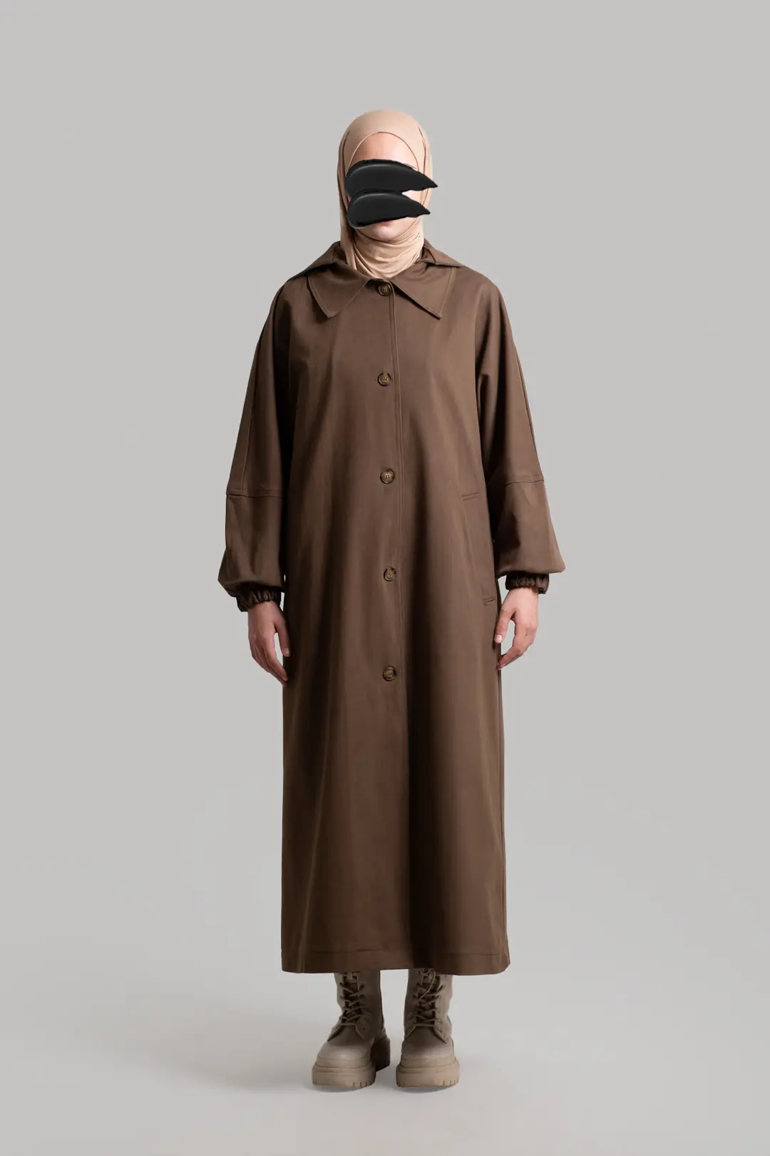 Premium Oversize Trench Coat, Brown 7