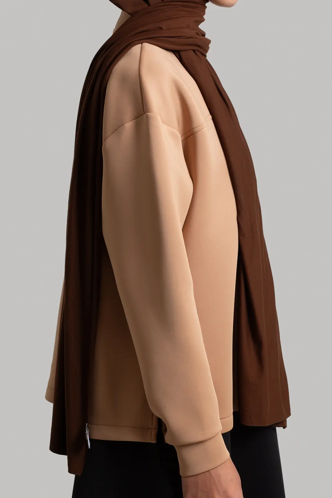 Puffy Scuba Sweatshirt Camel 10